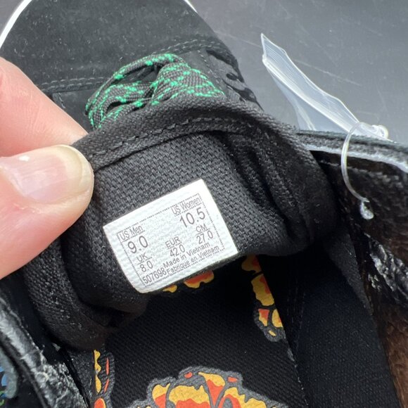 Vans Old Skool Dia de los Muertos Hummingbird Skate Shoe M9 W10.5 Black Blue NEW - Picture 10 of 16